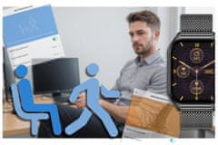 Rubicon Unisex pametna ura Rubicon RNCF03 - klici prek Bluetootha, vedno vklopljen zaslon (sr049g)