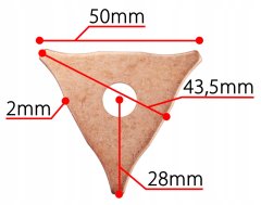 Zvezdice SPOTTER TRIANGLES za varjenje z varilnim aparatom SPOTTER 20 kosov.