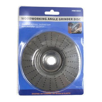 shumee Kotni brusilni disk za les 125 MM - izvrtina 22,23 MM - disk za grobo brušenje/strganje