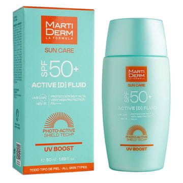 Martiderm MartiDerm Sun Care SPF50+ ActiveD Fluid 50 ml, fluid za obraz s kremo za sončenje 50 ml
