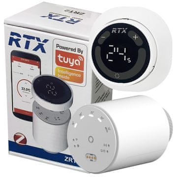 RTX Termostatska glava RTX za radiatorsko in talno ogrevanje + daljinski ZigBee senzor Tuya