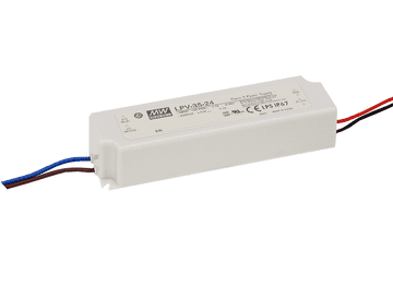 shumee Meanwell LPV-35-12 Stikalni napajalnik; LED; 36W; 12V; 3A; 90–264VAC; 127–370VDC; IP67