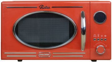 Kalorik Mikrovalovna pečica žar retro mikrovalovna pečica 1150 W 20 l rdeča mikrovalovna pečica