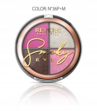 REVERS Paleta senčil za oči Revers Smoky Eye s 36 odtenki - dolgo obstojna, zelo pigmentirana