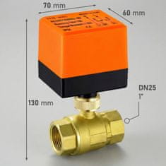 shumee Elektromagnetni ventil, regulator pretoka vode, avtomatika s kroglico DN25 1" 230V 20W
