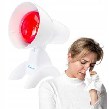 Kalorik Infrardeča terapevtska svetilka Sollux IR 100W za bolečine v sinusih, mišicah in aknah