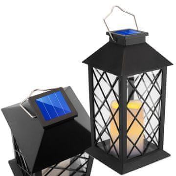 LUMILED LIRIO 2 IP44 solarna vrtna svetilka LED stoječa svetilka viseča črna svetilka