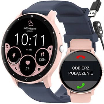 Gravity Unisex pametna ura gravity GT1-7 PRO - klici prek Bluetootha, dodaten pašček (sg027g)