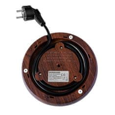 shumee Bergmann FR008 električni grelnik vode 1,7 l 2200 W črne barve z lesenim podstavkom N
