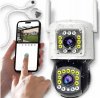 shumee Dvojna IP pametna wifi kamera za zunanjo uporabo, vrtljiva 4K 8MPX, zaznavanje alarma