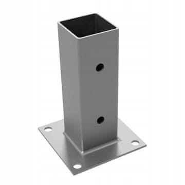 shumee Podstavek za steber iz nerjavečega jekla z vijaki 50x50x150 mm, nosilec, sidro znamke