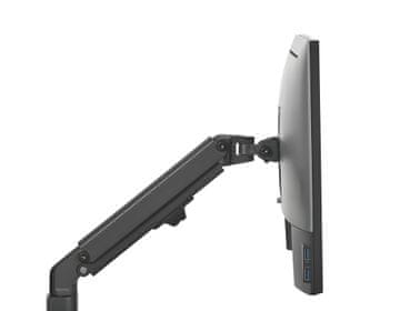 shumee Stenski nosilec za monitor, enojna roka, stenski nosilec, črna, HDWR SolidHand-AW01