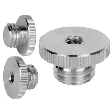 shumee Adapter za stativ, redukcijski tulec, 1/4" ženski na 5/8" moški, aluminijast, 15 mm