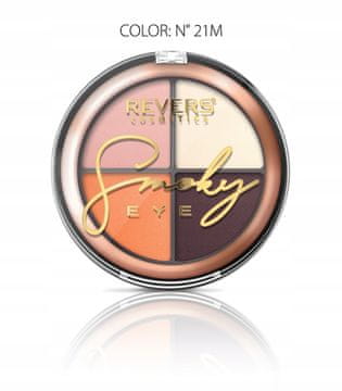 REVERS Paleta senčil za oči Revers Smoky Eye 21M - dolgo obstojna, visoko pigmentirana 9 g
