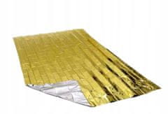 INNA Paket 4 termo folijskih, večnamenskih izolacijskih odej za prvo pomoč 160 x 210 cm