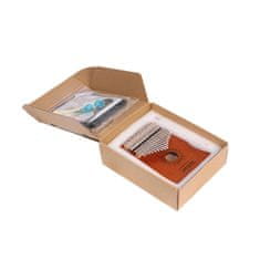 ZENWIRE Afriški inštrument Kalimba, klavir Zanza Mbira, 17 tipk, lesena rjava Zenwire K-01