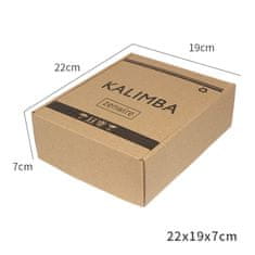 ZENWIRE Afriški inštrument Kalimba, klavir Zanza Mbira, 17 tipk, lesena rjava Zenwire K-01