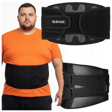 shumee Ledveni oporni pas za križno hrbtenico, ortopedski, ojačan, FIT4MED 3XL 117-140CM