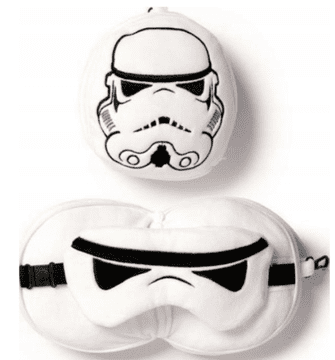 Puckator Relaxeazzz - Zložljiva potovalna blazina z zavezo za oči - Stromtrooper - CUSH278