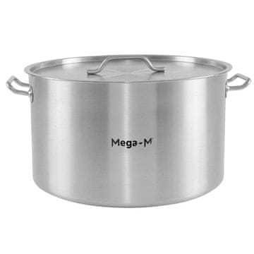 Srednji lonec za catering s pokrovom Mega-M Standard 58l premer 50 cm x v 30 cm N