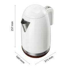 shumee Bergmann FR009 električni grelnik vode 1,7 l 2200 W bel z dnom v imitaciji lesa N
