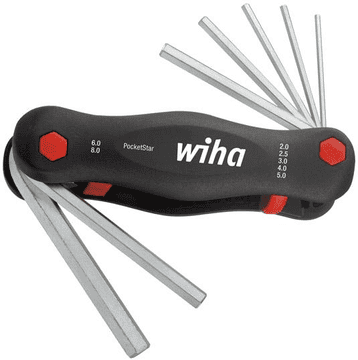 WIHA Komplet večnamenskega orodja Wiha PocketStar, 7-delni šesterokotni ključi 2–8 mm