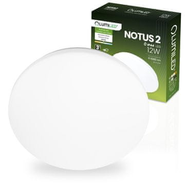 LUMILED LED stropna svetilka za nadgradno montažo NOTUS 2 12W okrogla 25 cm IP44
