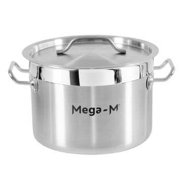 shumee Srednji lonec za catering s pokrovom Mega-M PRO 9l premer 25 cm x višina 18 cm N