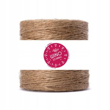 Winoszarnia Jutena vrvica za pakiranje za makrame, ročna dela, okraske, naravna 500 g - 2 mm