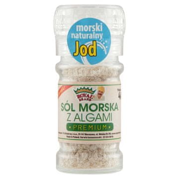 Royal Brand Vrhunska algina sol, bogata z naravnim jodom, 40 g, mlinček za večkratno uporabo
