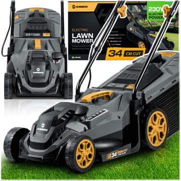 Humberg Lahka in zmogljiva električna kosilnica z regulacijo 1400 W 34 cm Humberg HM-612
