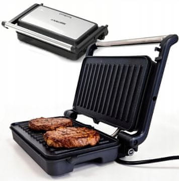 Kalorik Opekač za sendviče, žar za panini, tortilja 1200 W, premaz proti prijemanju 180°