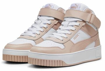 Puma Puma Carina Street Mid ženske superge, velikost 38, bele, visoke usnjene