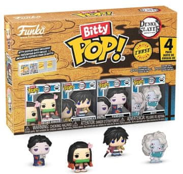 Funko Funko Bitty Pop Demon Slayer 4 Pack Nezuko Kamado Giyu Tomioka Tamayo Chase Rui