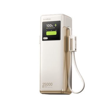 shumee Sharge HyperTower X6 bela prenosna baterija 25000mAh 170W PD QC hitro polnjenje