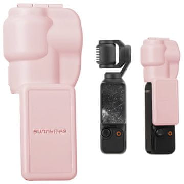 shumee Zaščitni etui - gimbal in zaščitni pokrov za zaslon za DJI Osmo Pocket 3 (roza)
