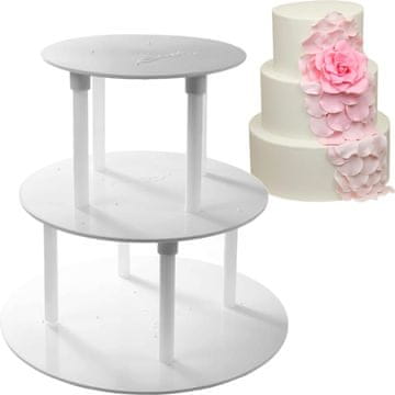 shumee Stojalo, opora, okvir, slaščičarski krožnik za 3-plastno torto 20/20,5/30,5 cm