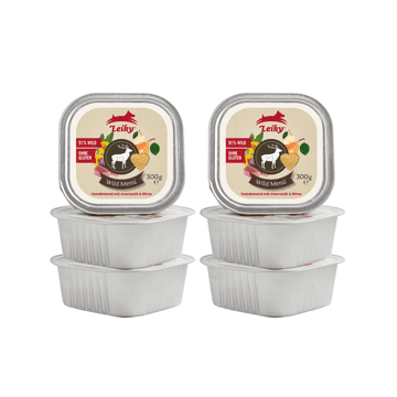 shumee 6x Jelenov file z amarantom in regratom 300 g | Hrana za pse 90 % mesa | Leiky