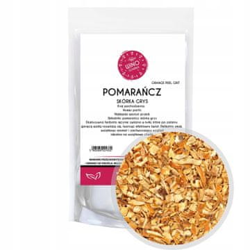 Winoszarnia Posušeni olupki pomaranče, užitno sadje 100 g za jogurt s pivom in čajem