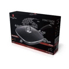 Berlingerhaus Berlinger Haus siva ponev za žar s kamnitim dotikom BH-6108, 28 cm, s pokrovom