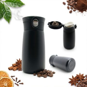 shumee Termoska, jeklena potovalna skodelica, 300 ml, steklenica za vročo vodo, mleko