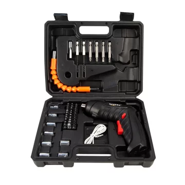 shumee 3,6 V akumulatorski električni izvijač, komplet 47 EL mini izvijačev, USB etui