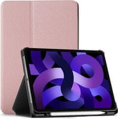 shumee Zaščitni ovitek za iPad Air 5/2022 4/2021 PRO11 AIR 4 s stojalom, biserno roza