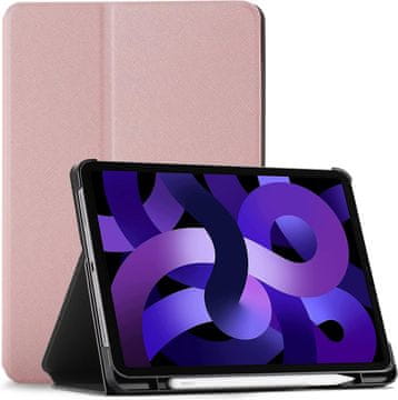 shumee Zaščitni ovitek za iPad Air 5/2022 4/2021 PRO11 AIR 4 s stojalom, biserno roza