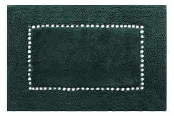 shumee Mehka, elegantna bombažna kopalniška preproga s kristali 50X70CM temno zelena