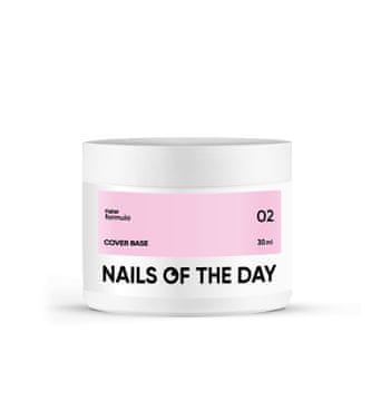 shumee Nailsoftheday Cover base NOVO 02 - polprozorna roza nude hibridna baza, 30 ml