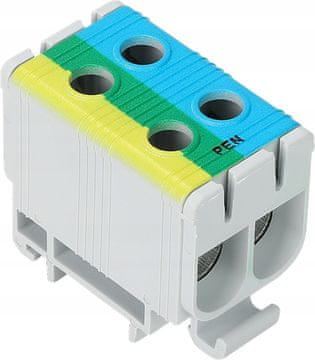 Tracon Electric KONEKTOR ZBIRALNIC Modra Rumena Zelena 2 x 6-50 mm² 160 A TRACON FLEAL-50/2KZS