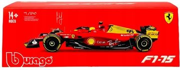 BBurago F1 bolide ferrari F1-75 GP Italija 2022 Monza C. Sainz #55 1:24 Bburago 26806