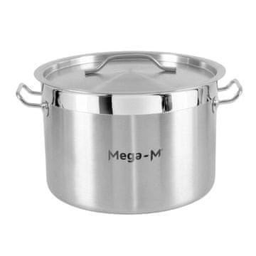 shumee Srednji lonec za catering s pokrovom Mega-M PRO 17l premer 32 cm x v 22 cm N