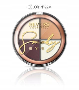 REVERS Paleta senčil za oči Revers Smoky Eye 22M - 9 barv, dolgotrajna pigmentacija